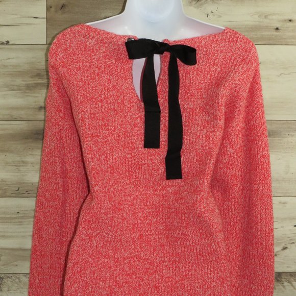 Ann Taylor* Women's Long Sleeve Boat Neck Straight Hem Keyhole Back Sweater~ XL - Picture 2 of 13